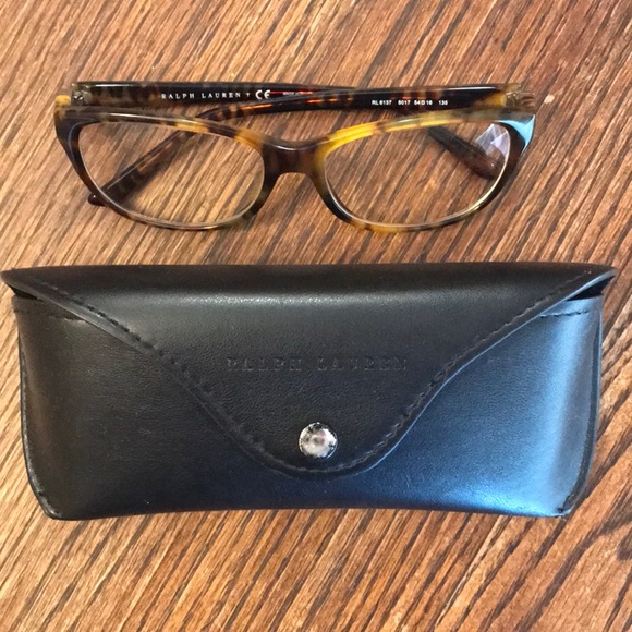 Ralph Lauren tortoise eyeglasses frames - Picture 3 of 3